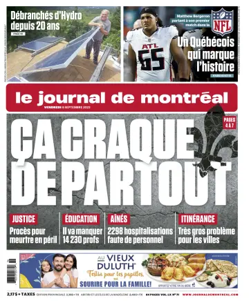 Le Journal de Montreal - 8 Sep 2023