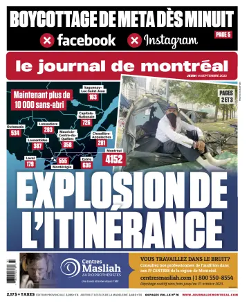 Le Journal de Montreal - 14 Sep 2023