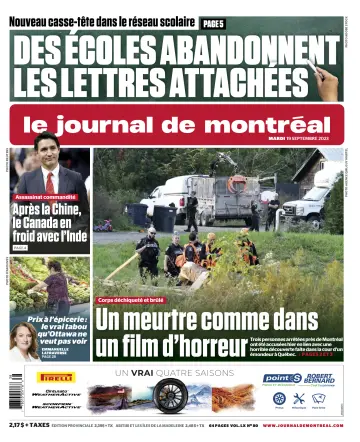 Le Journal de Montreal - 19 Sep 2023