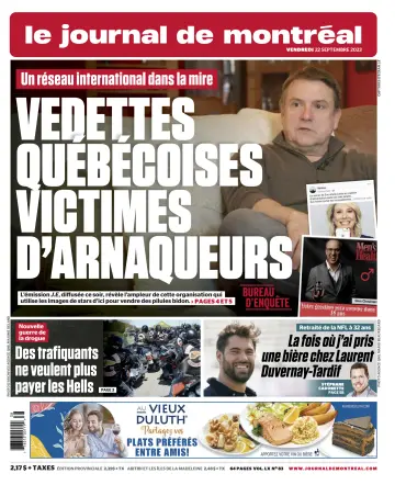 Le Journal de Montreal - 22 Sep 2023