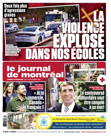 Le Journal de Montreal - 23 Sep 2023