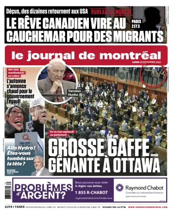 Le Journal de Montreal - 25 Sep 2023