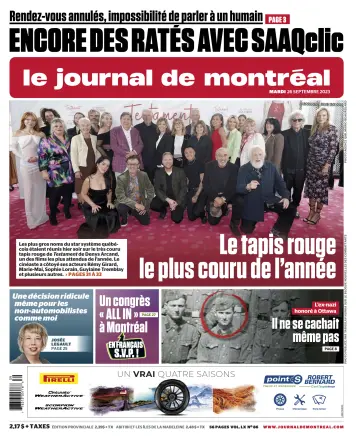Le Journal de Montreal - 26 Sep 2023
