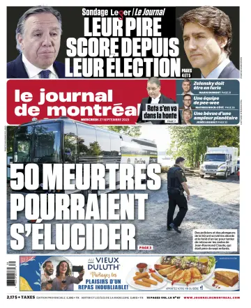 Le Journal de Montreal - 27 Sep 2023