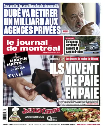 Le Journal de Montreal - 28 Sep 2023