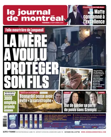 Le Journal de Montreal - 29 Sep 2023