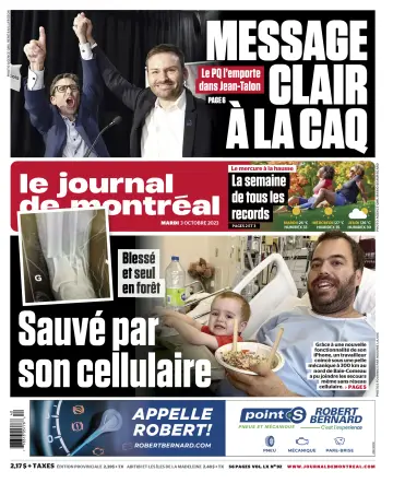 Le Journal de Montreal - 3 Oct 2023