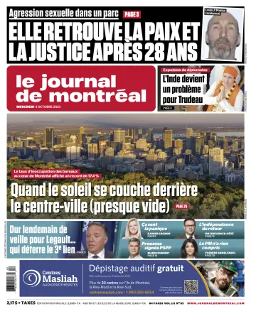 Le Journal de Montreal - 4 Oct 2023