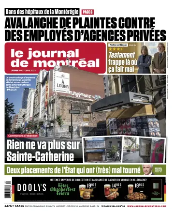 Le Journal de Montreal - 5 Oct 2023