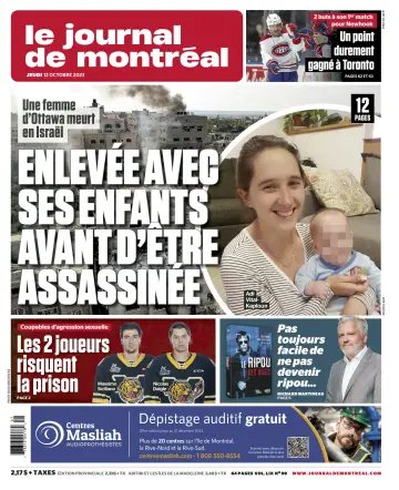 Le Journal de Montreal - 12 Oct 2023