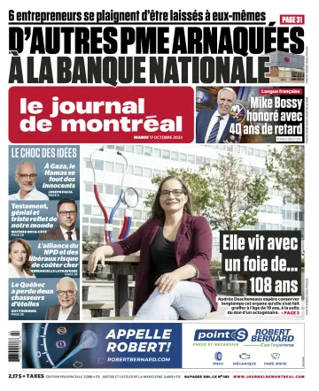 Le Journal de Montreal - 17 Oct 2023