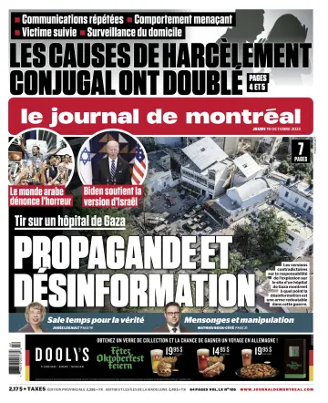 Le Journal de Montreal - 19 Oct 2023