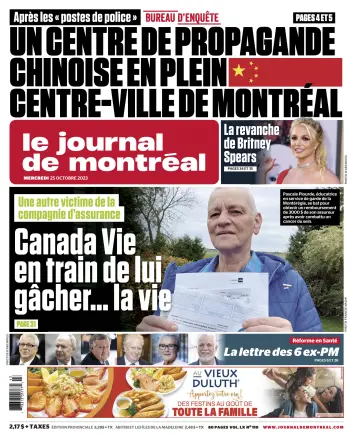 Le Journal de Montreal - 25 Oct 2023