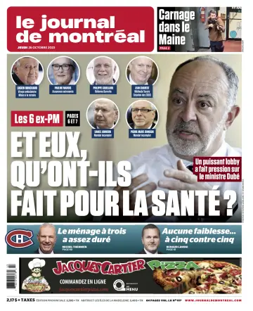 Le Journal de Montreal - 26 Oct 2023