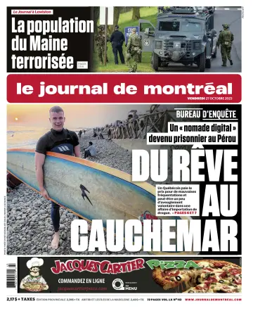 Le Journal de Montreal - 27 Oct 2023