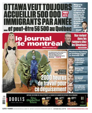 Le Journal de Montreal - 2 Nov 2023
