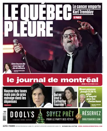 Le Journal de Montreal - 16 Nov 2023