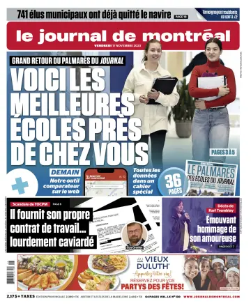 Le Journal de Montreal - 17 Nov 2023