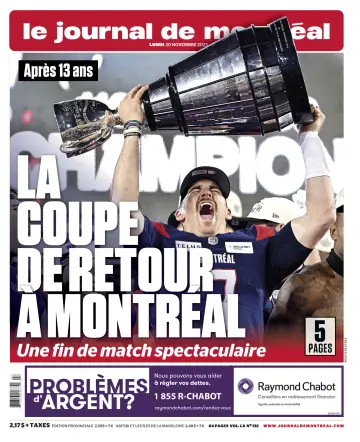 Le Journal de Montreal - 20 Nov 2023