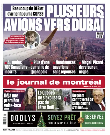 Le Journal de Montreal - 30 Nov 2023