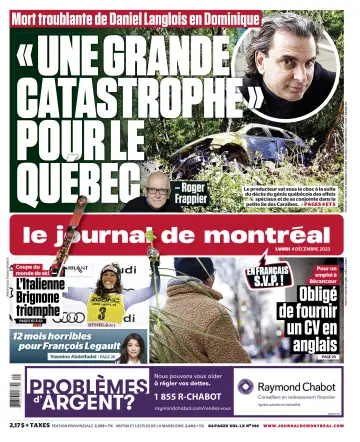 Le Journal de Montreal - 4 Dec 2023