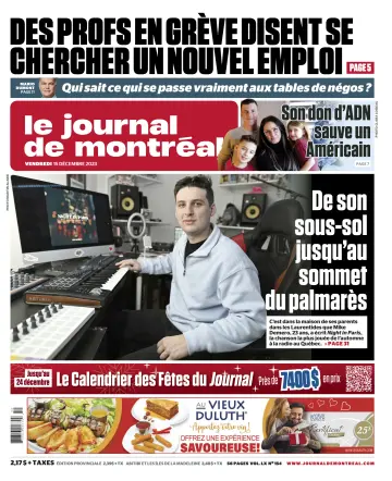 Le Journal de Montreal - 15 Dec 2023