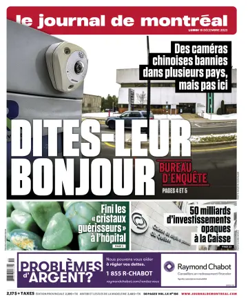 Le Journal de Montreal - 18 Dec 2023