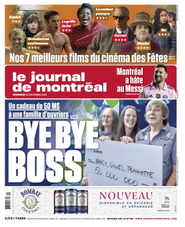 Le Journal de Montreal - 22 Dec 2023
