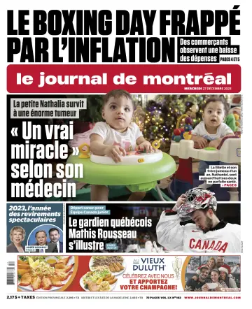 Le Journal de Montreal - 27 Dec 2023