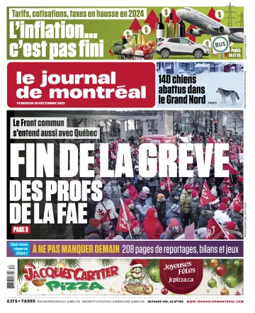 Le Journal de Montreal - 29 Dec 2023
