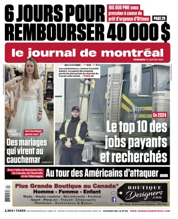 Le Journal de Montreal - 12 Jan 2024