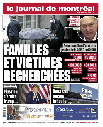 Le Journal de Montreal - 24 Jan 2024