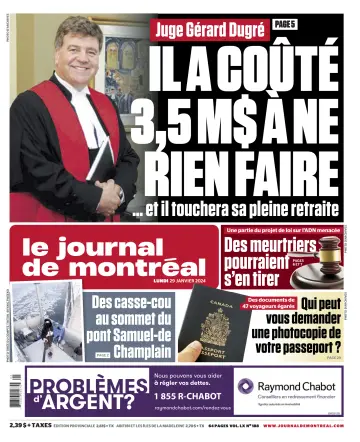 Le Journal de Montreal - 29 Jan 2024