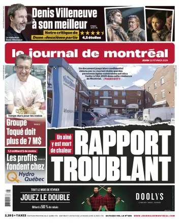 Le Journal de Montreal - 22 Feb 2024