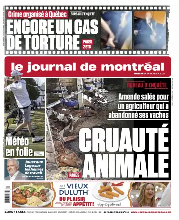 Le Journal de Montreal - 28 Feb 2024