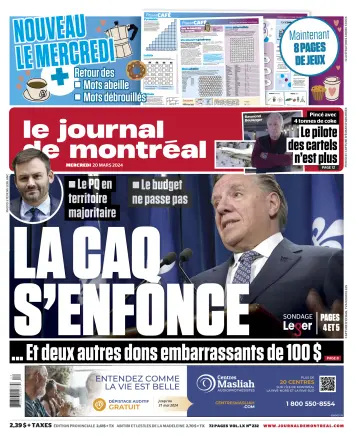 Le Journal de Montreal - 20 Mar 2024