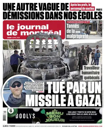 Le Journal de Montreal - 4 Apr 2024