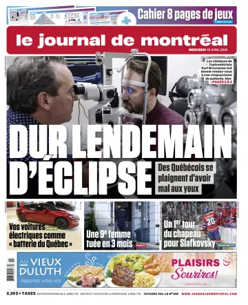 Le Journal de Montréal - 10 四月 2024