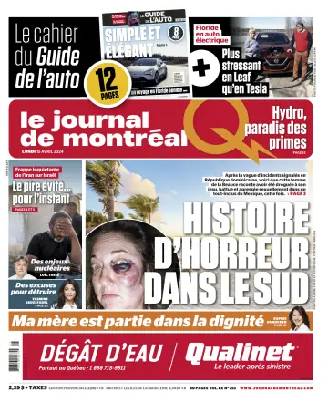 Le Journal de Montréal - 15 四月 2024