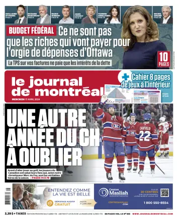Le Journal de Montréal - 17 Nis 2024