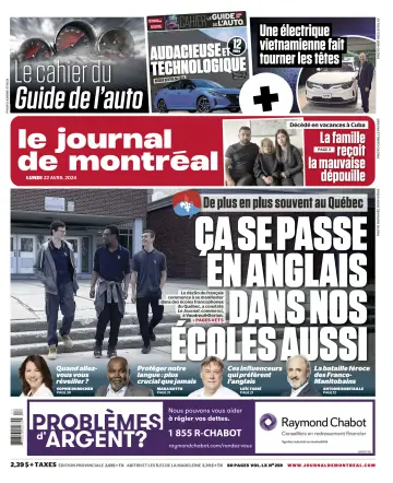 Le Journal de Montréal - 22 Ebri 2024