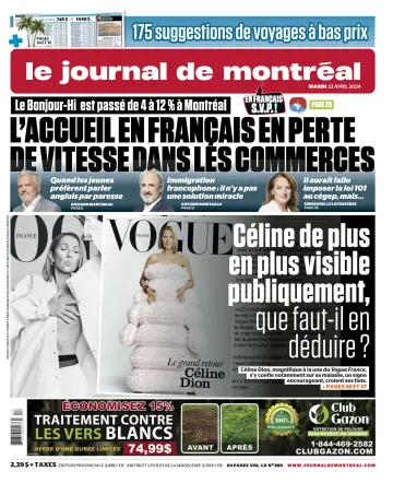 Le Journal de Montréal - 23 Aib 2024