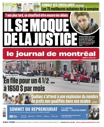 Le Journal de Montréal - 25 4월 2024