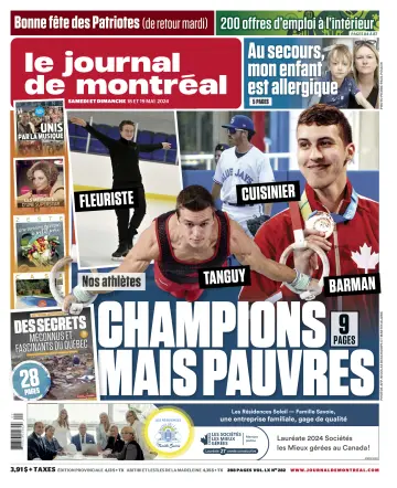Le Journal de Montréal - 18 maio 2024