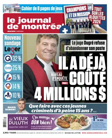 Le Journal de Montreal - 5 Jun 2024
