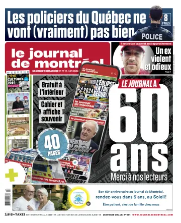 Le Journal de Montreal - 15 Jun 2024