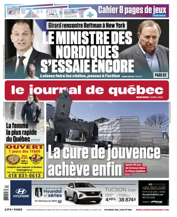 Le Journal de Quebec - 3 Apr 2024