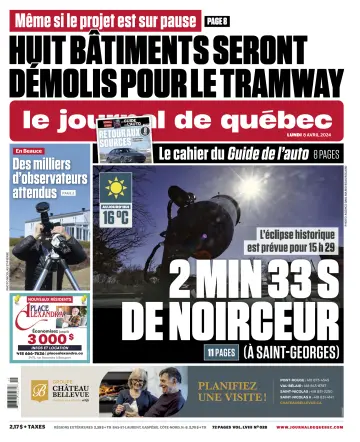 Le Journal de Québec - 08 avr. 2024