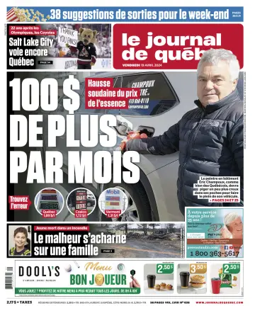 Le Journal de Quebec - 19 Apr 2024