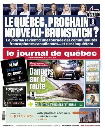 Le Journal de Québec - 20 avr. 2024